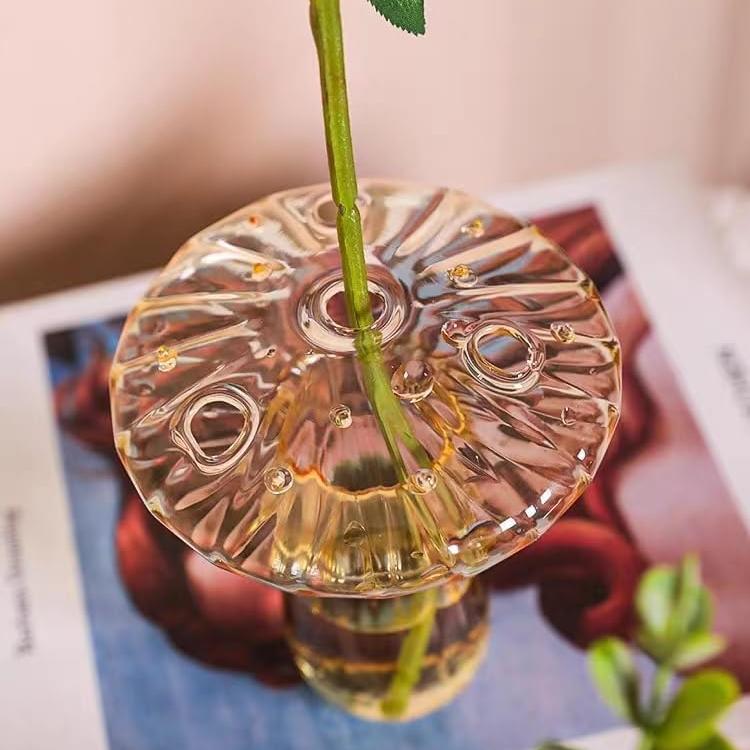 Vase en Verre - NordicMushroomVase™ - Marron - Mon espace Jardinage
