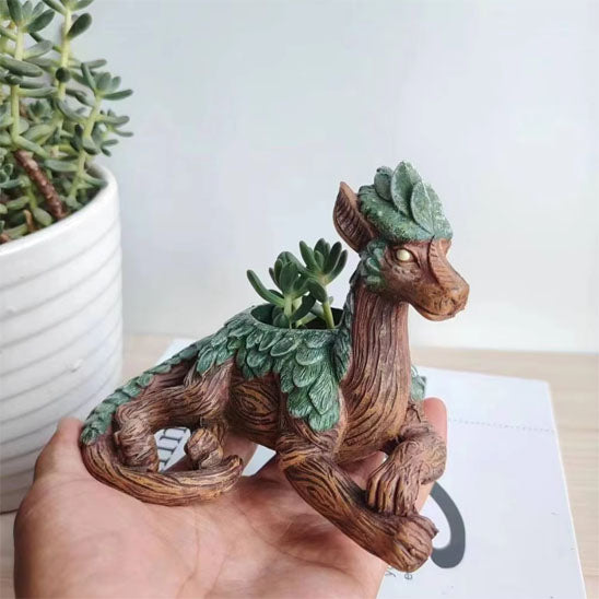 Pot de fleurs intérieur MiniDragon avec cactus