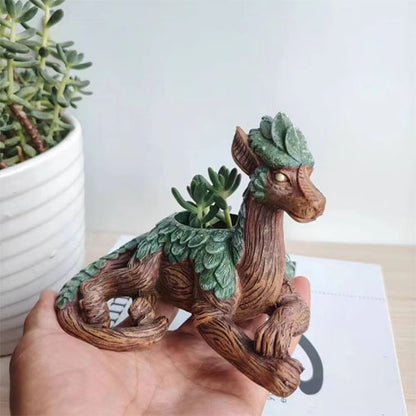 Pot de fleurs intérieur MiniDragon avec cactus
