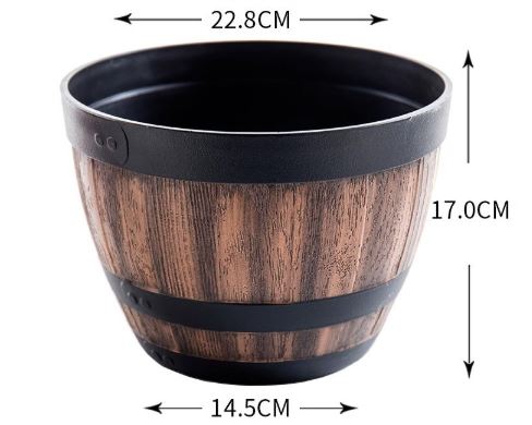Cache pot tonneau | Whisky - Mon espace Jardinage