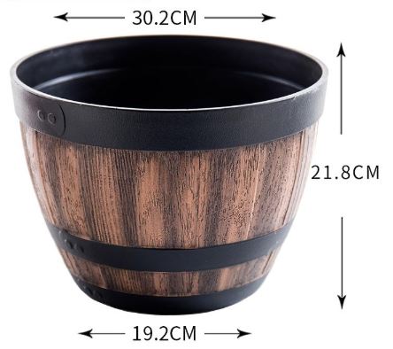 Cache pot tonneau | Whisky - Mon espace Jardinage