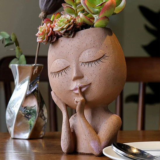 cache pot décoratif, Exquis sur table cuisine
