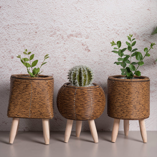 cache pot sur pieds Panier Porté les 3 modèles