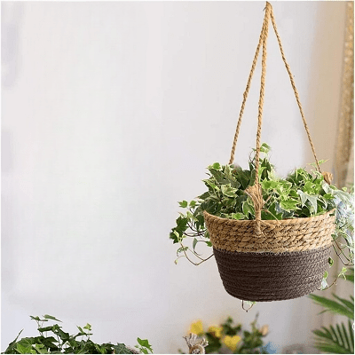 Panier pour plante - PlantBasket™ - Jaune/Marron - Mon espace Jardinage