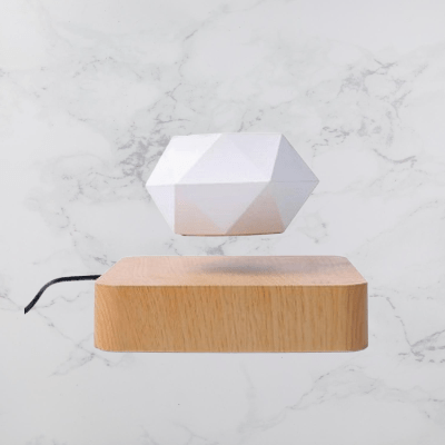 Pot de Fleurs Intérieur - LevitatingPot™ - Blanc&marron clair - Mon espace Jardinage