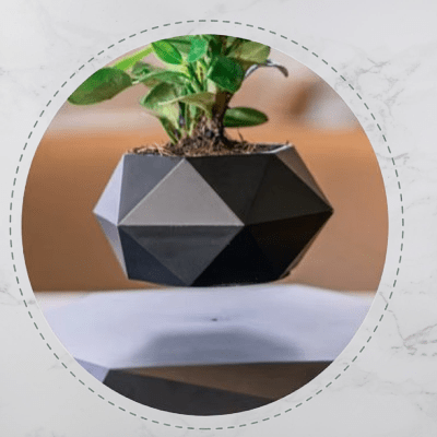 Pot de Fleurs Intérieur - LevitatingPot™ - Noir - Mon espace Jardinage