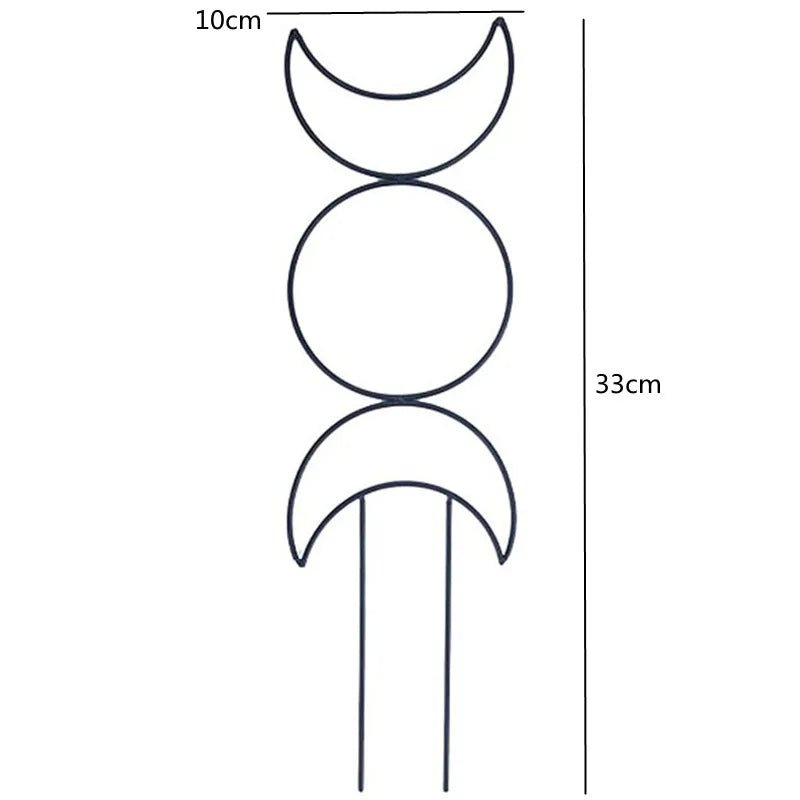 tuteur pour plantes grimpantes | Spacio - Élégant - quartiers de lune de 33cm de haut