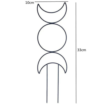 tuteur pour plantes grimpantes | Spacio - Élégant - quartiers de lune de 33cm de haut