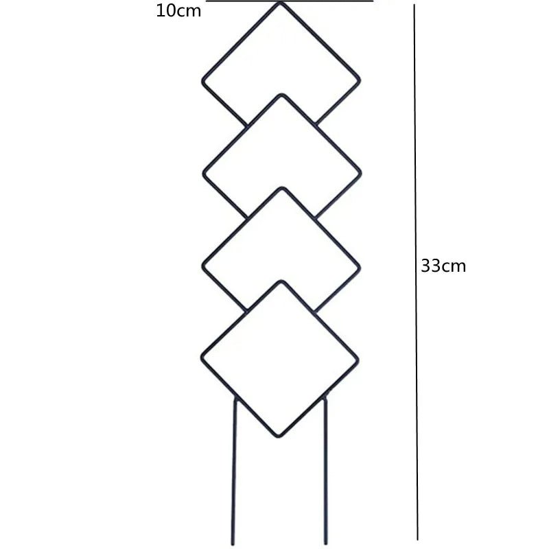 tuteur pour plantes grimpantes | Spacio - Élégant - 4 losanges de 33 cm de haut