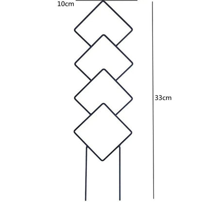 tuteur pour plantes grimpantes | Spacio - Élégant - 4 losanges de 33 cm de haut