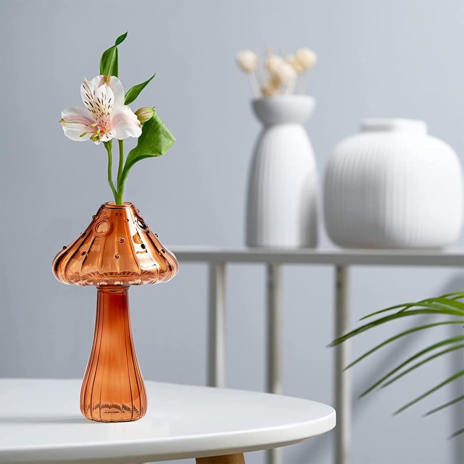 Vase en Verre - NordicMushroomVase™ - Marron - Mon espace Jardinage