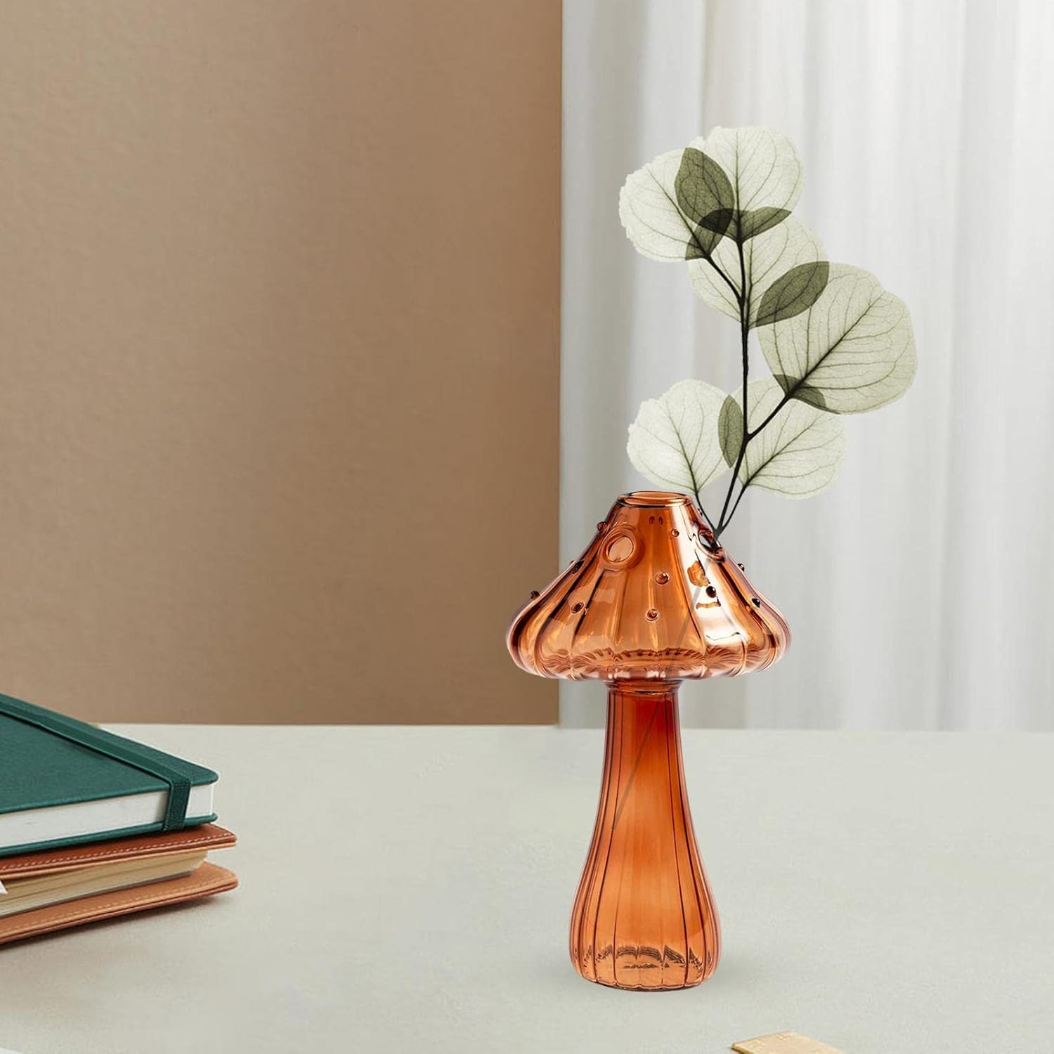 Vase en Verre - NordicMushroomVase™ - Marron - Mon espace Jardinage