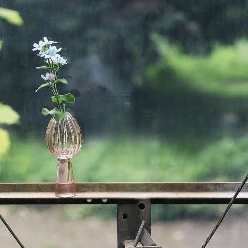 Vase en Verre - NordicMushroomVase™ - Rose - Mon espace Jardinage