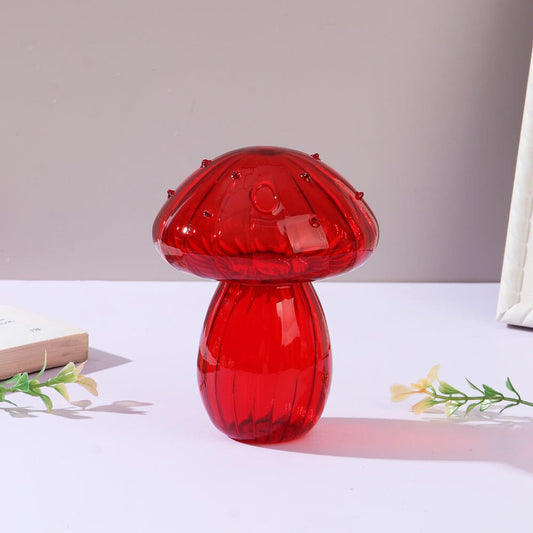 Vase en Verre - NordicMushroomVase™ - Rouge - Mon espace Jardinage