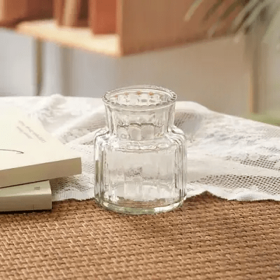 Vase en verre transparent - CreativeGlassVase™ - Style A - Mon espace Jardinage