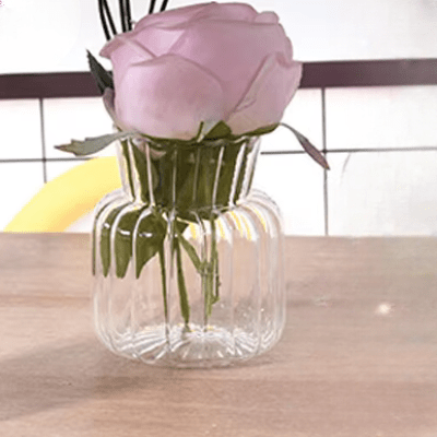 Vase en verre transparent - CreativeGlassVase™ - Style A - Mon espace Jardinage