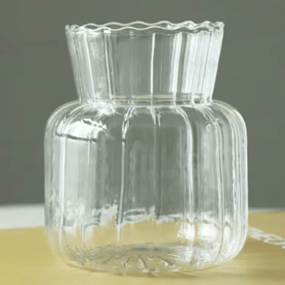 Vase en verre transparent - CreativeGlassVase™ - Style A - Mon espace Jardinage