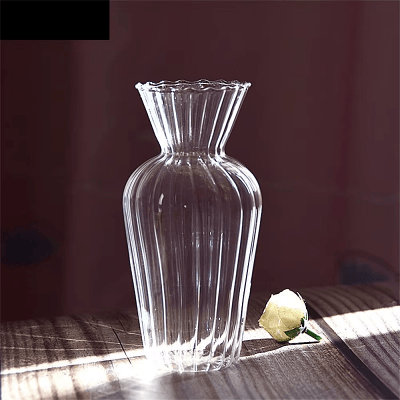 Vase en verre transparent - CreativeGlassVase™ - Style C - Mon espace Jardinage