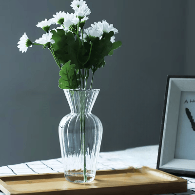Vase en verre transparent - CreativeGlassVase™ - Style C - Mon espace Jardinage
