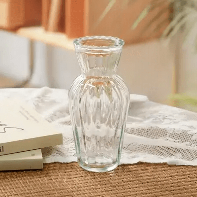 Vase en verre transparent - CreativeGlassVase™ - Style C - Mon espace Jardinage
